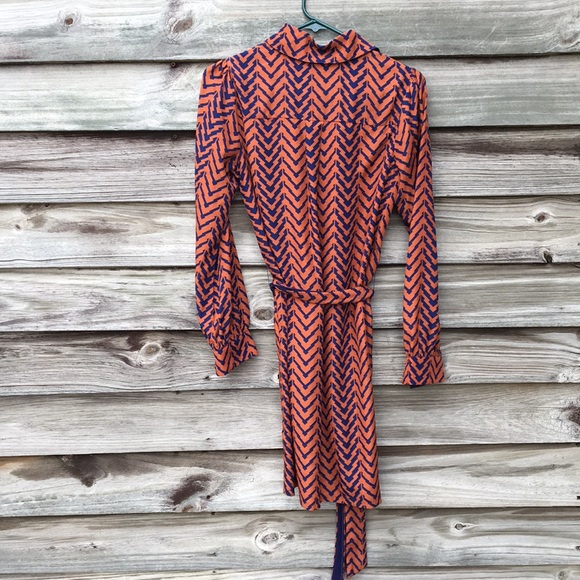 Rust and blue dress - Picture 6 of 6